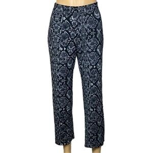 LEITH grey & black snakeskin design, straight leg, high waist pants. Medium. EUC